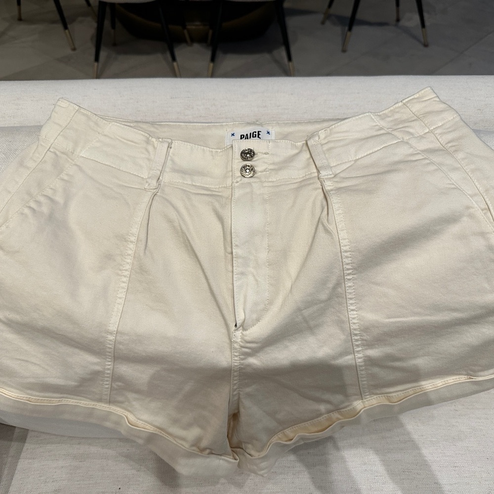 Paige Women's Brooklyn Cream Shorts